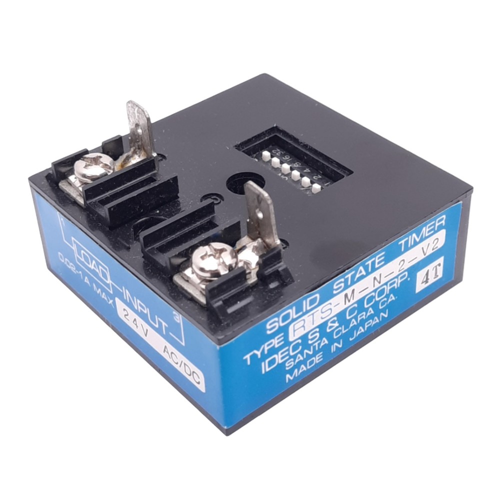 IDEC RTS-M-N-2-V2 Solid State Timer Module, 1-630s Delay, 24VAC/DC, 0.02-1A Max