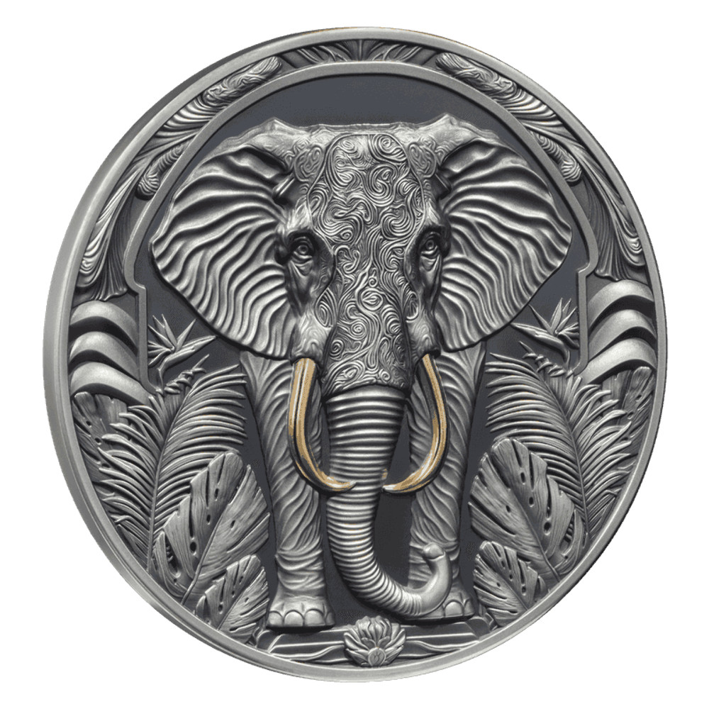 2 oz Silver ELEPHANT Save the Powers Coin 2024 Niue