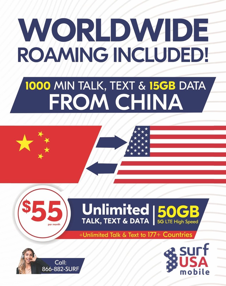 US SIMS with international calling and Roaming Esim