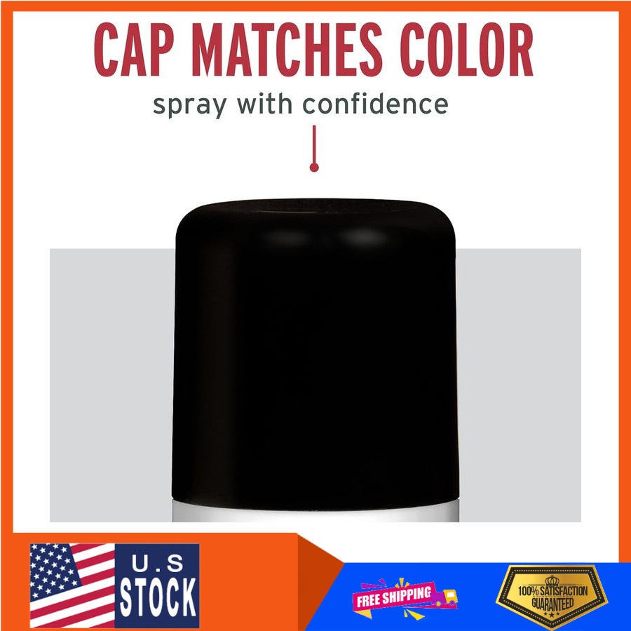 Rust-Oleum Stops Rust Turbo Spray Paint Flat Black 24 oz 6 Pack
