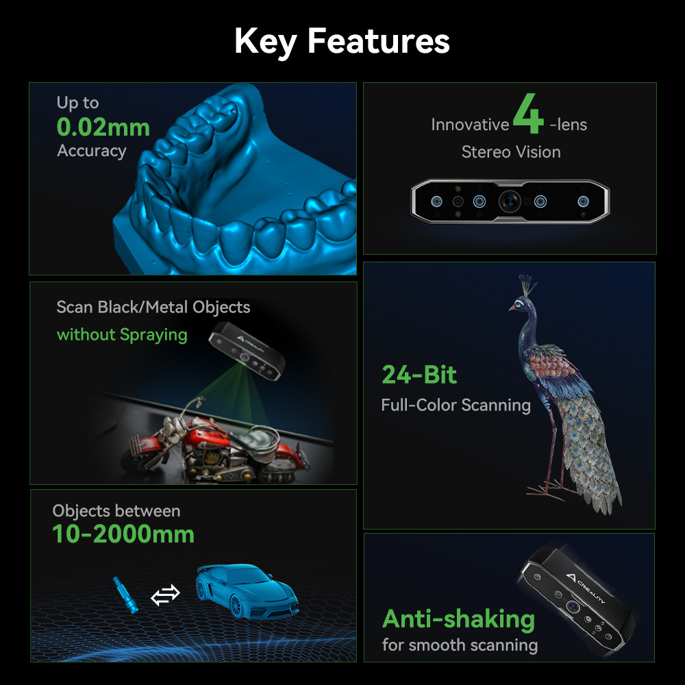 Creality Otter Handheld 3D Scanner With Scan Bridge