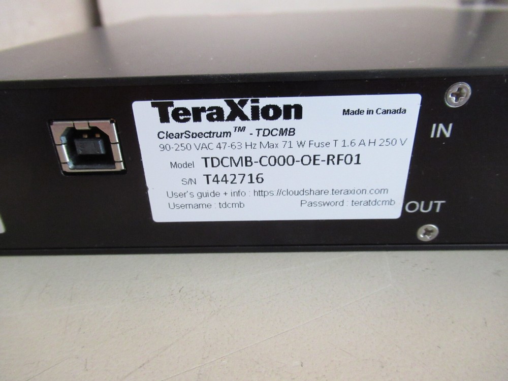 TeraXion ClearSpectrum TDCMB Tunable Dispersion Compensation Module