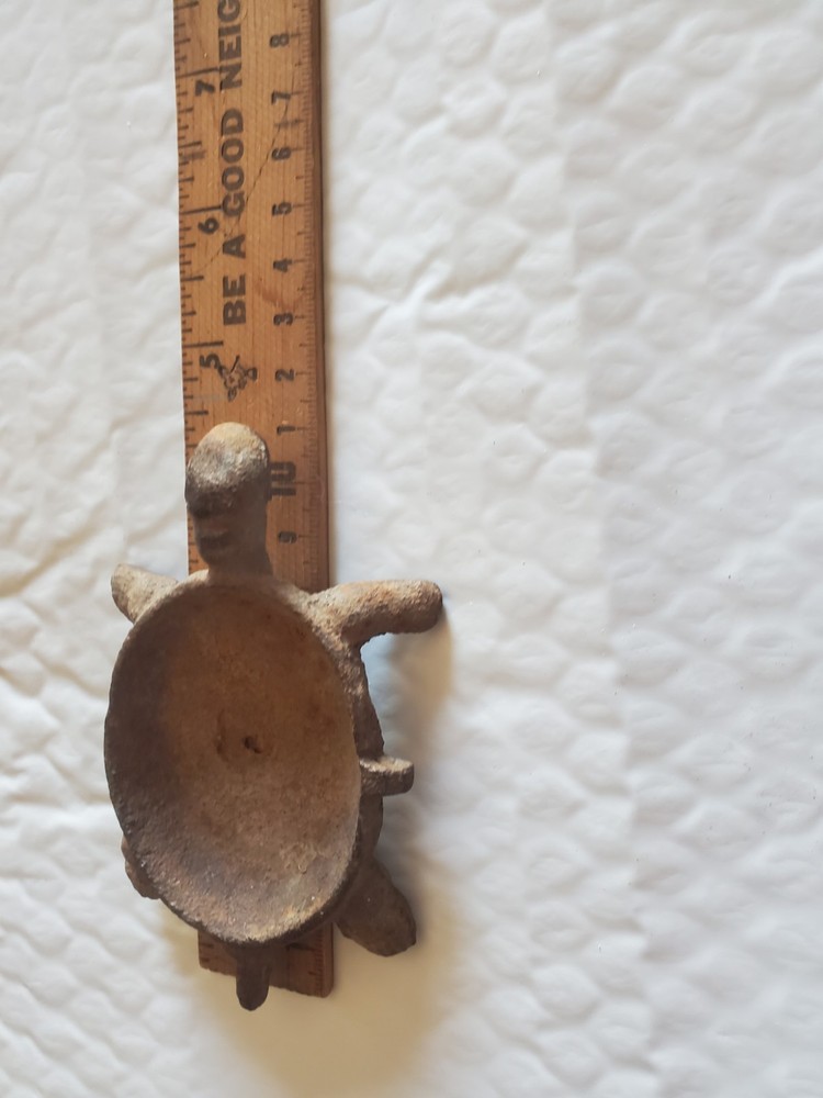 Vintage Cast Iron Turtle Decor Item