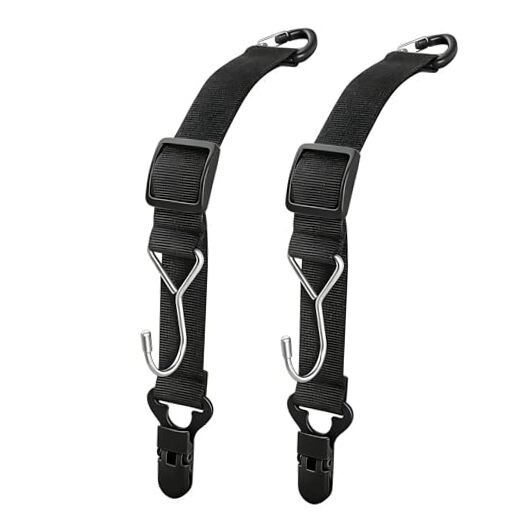 Headrest Hooks for Car, 2-in-1 Backseat Organizer with Bag Hook & Hat 2 Pack