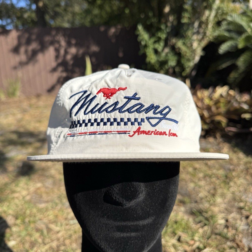 American Icon A Mustang Immersive Experience Snapback 5 Panel Hat Red White Blue