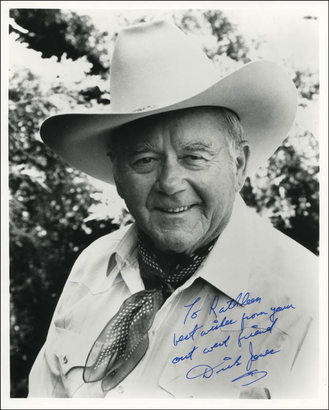 DICK JONES - INSCRIBED PHOTOGRAPH SIGNED