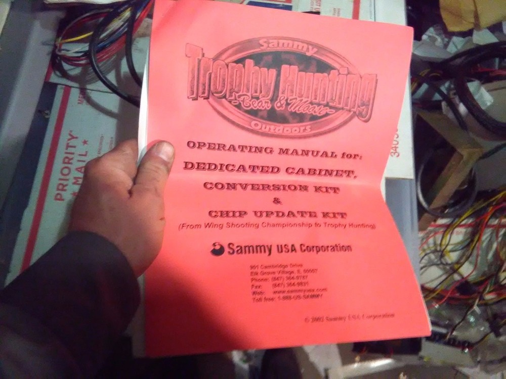 sammy trophy hunting arcade manual