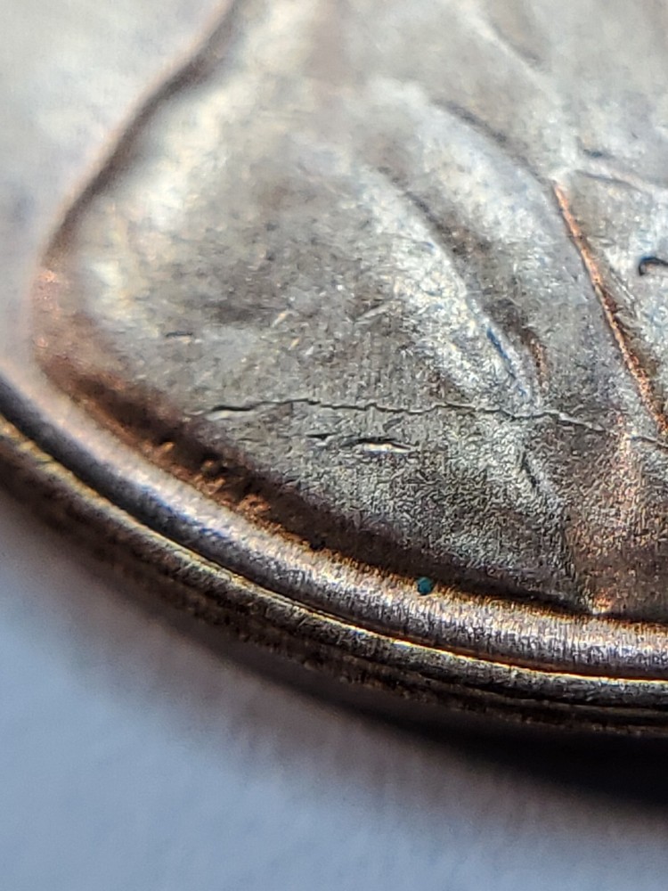 1941 P Uncirculated Die Crack Error Lincoln wheat Cent#31