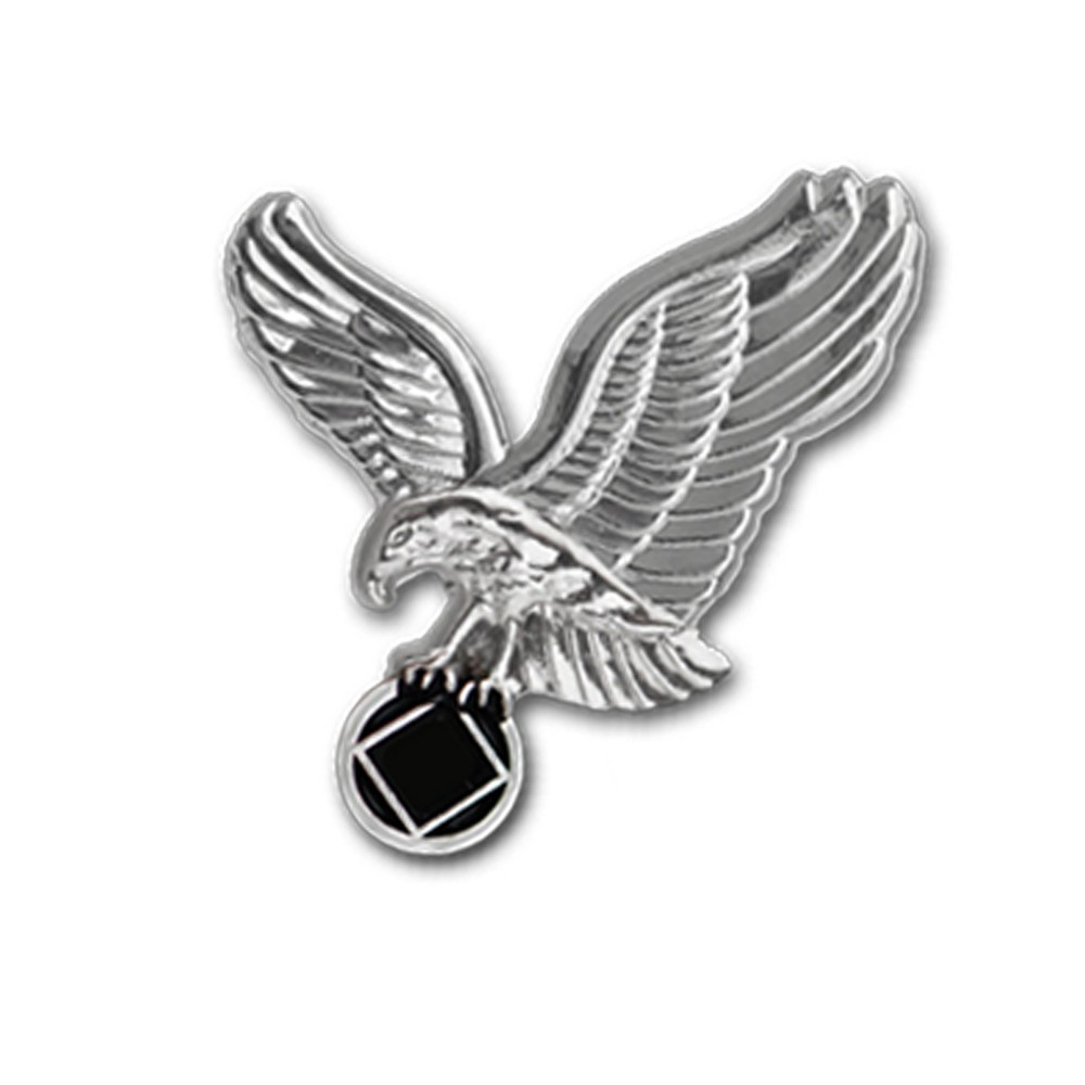 NA Silver Eagle Lapel Pin 1"