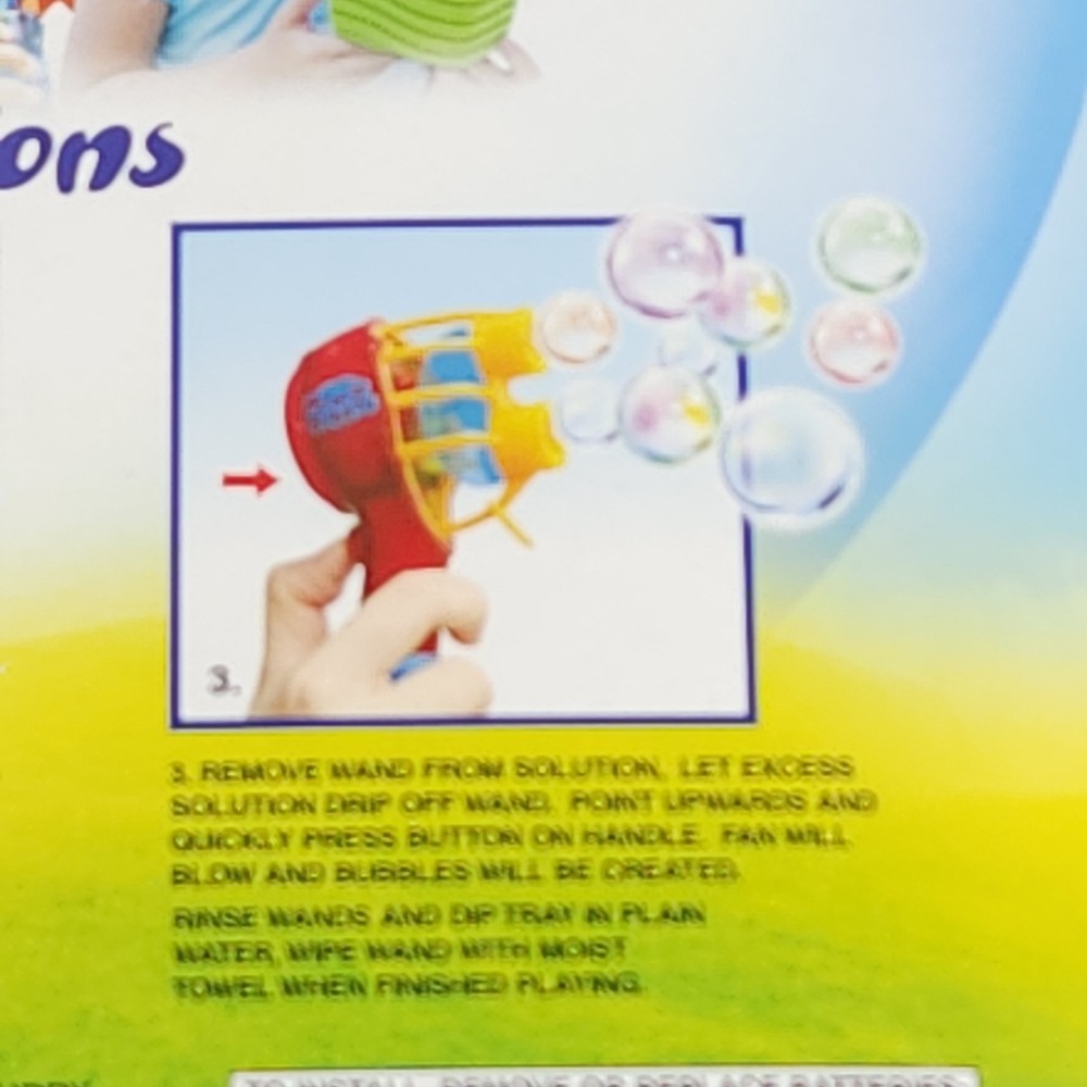 Bubble Flurry Blaster Super Miracle Bubbles Premium New