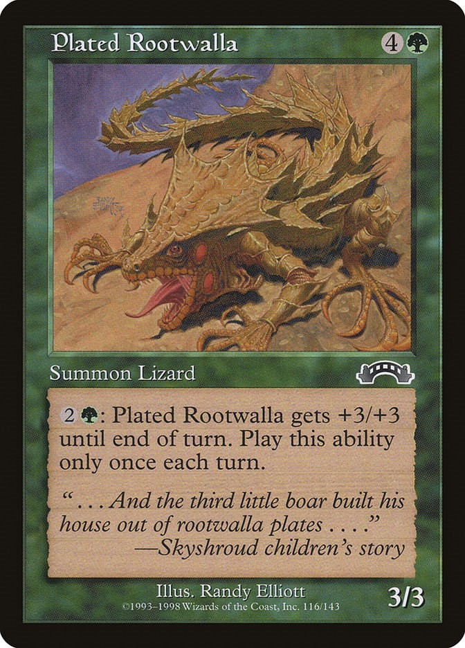 Plated Rootwalla Exodus 116 MTG MP