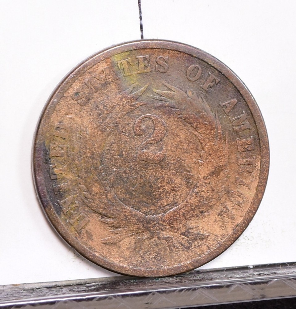 1870 Two Cent Piece - AG Details, Cleaned (#56784-K)