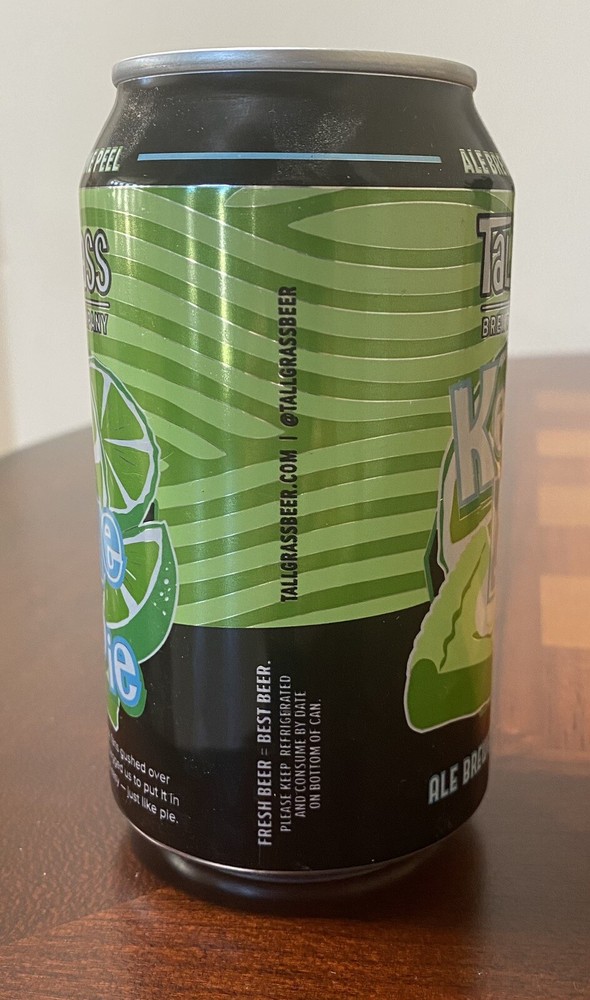 Tallgrass Brewing Key Lime Pie Empty Beer Can Bottom Opened 