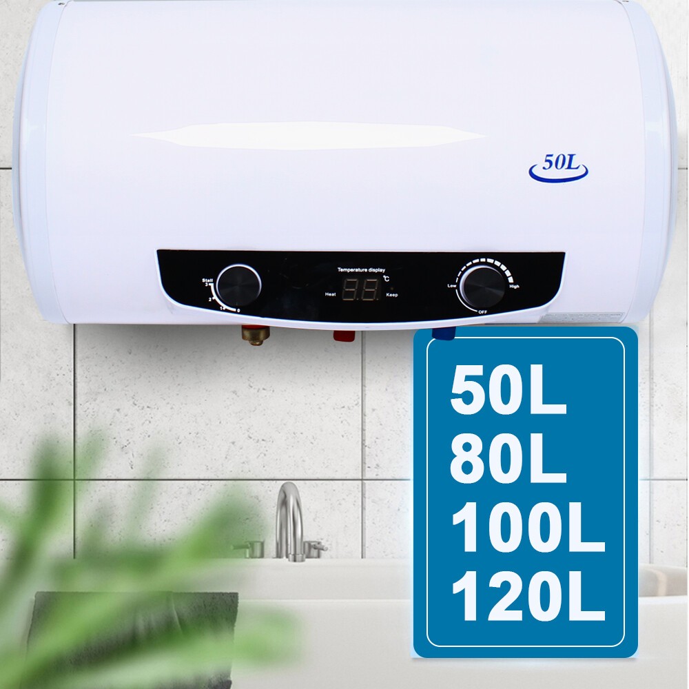 Electric Hot Water Heater 110V Wall Mounted 1500W  Instant 30-75℃ 50/80/100/120L
