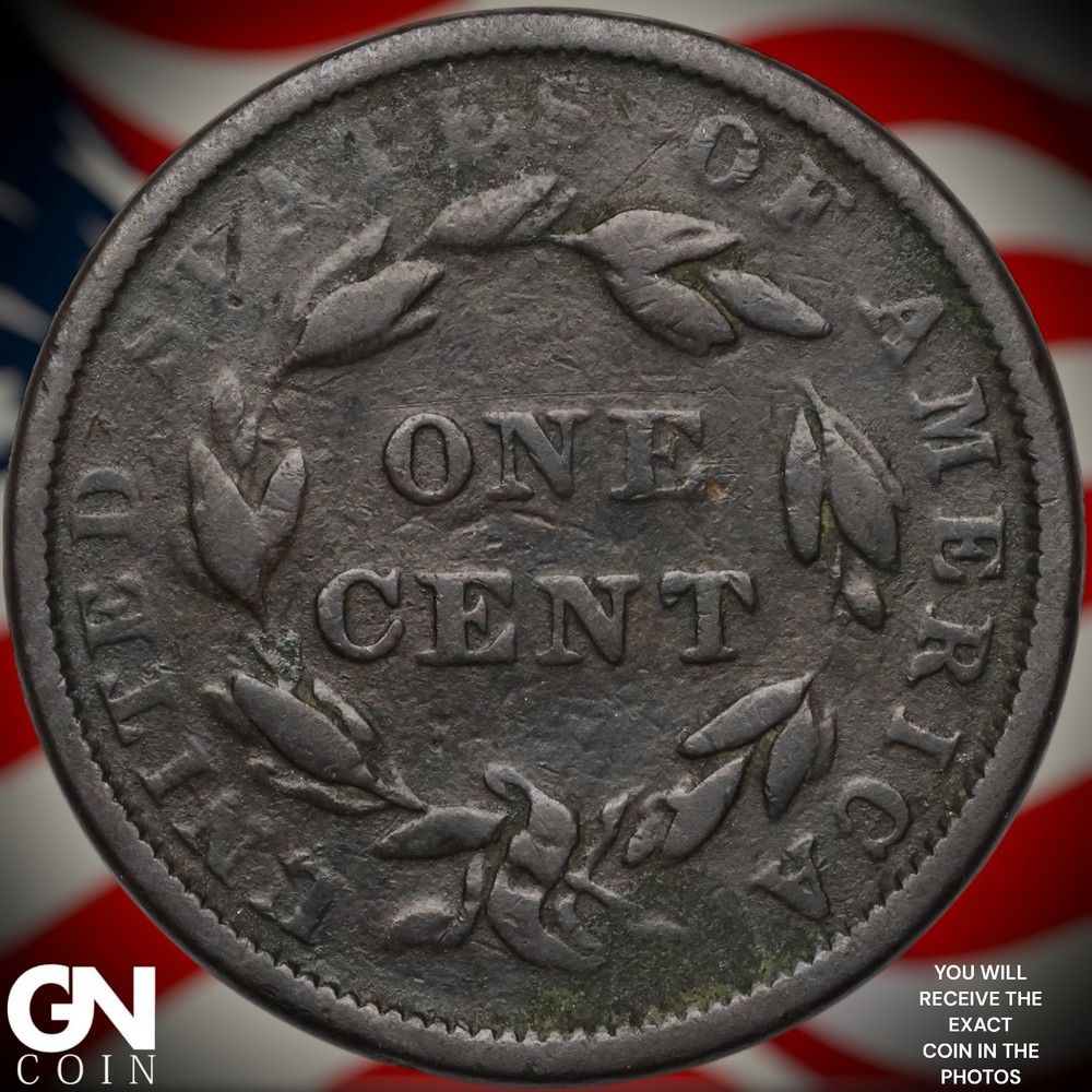 1839 Booby Head Large Cent A7799