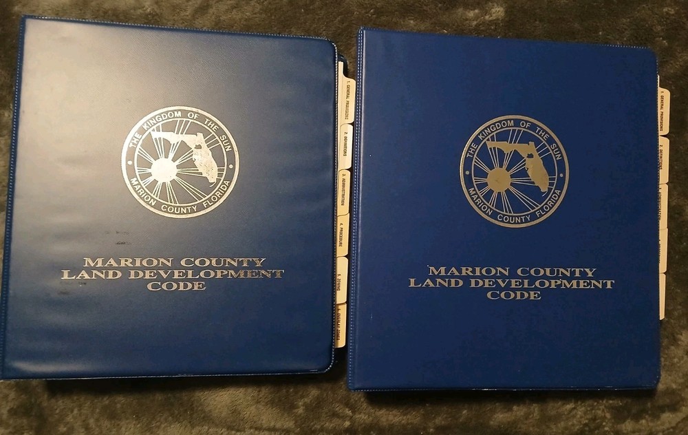 Marion County Florida Land Development Code Binders 1992-1995