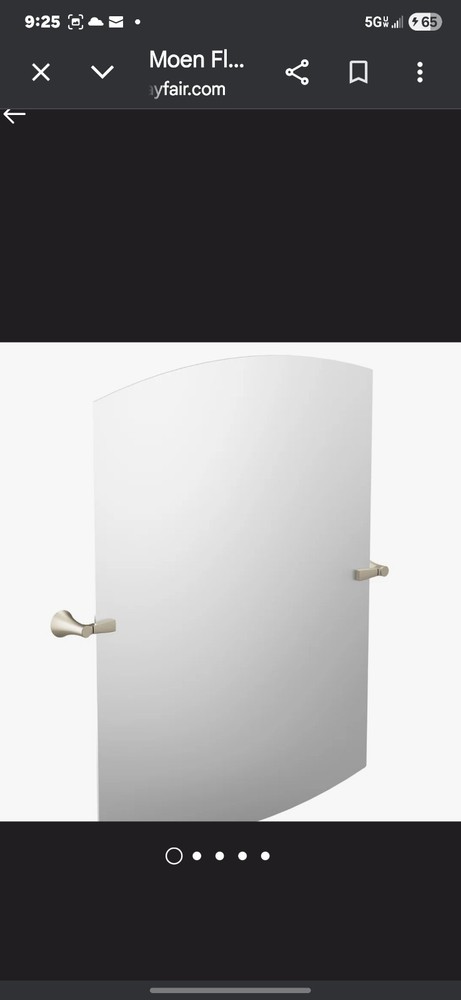moen flara Mirror Brush nickel