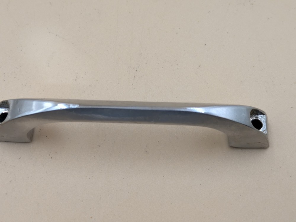 Pair Vintage Surrey Ware Mid Century Kitchen Cabinet Drawer Pull Handle Chrome