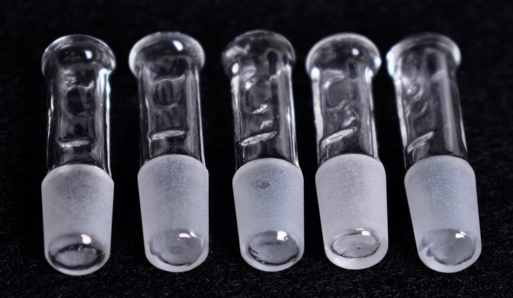 5 Count Corning # 8 Hollow Glass Stoppers