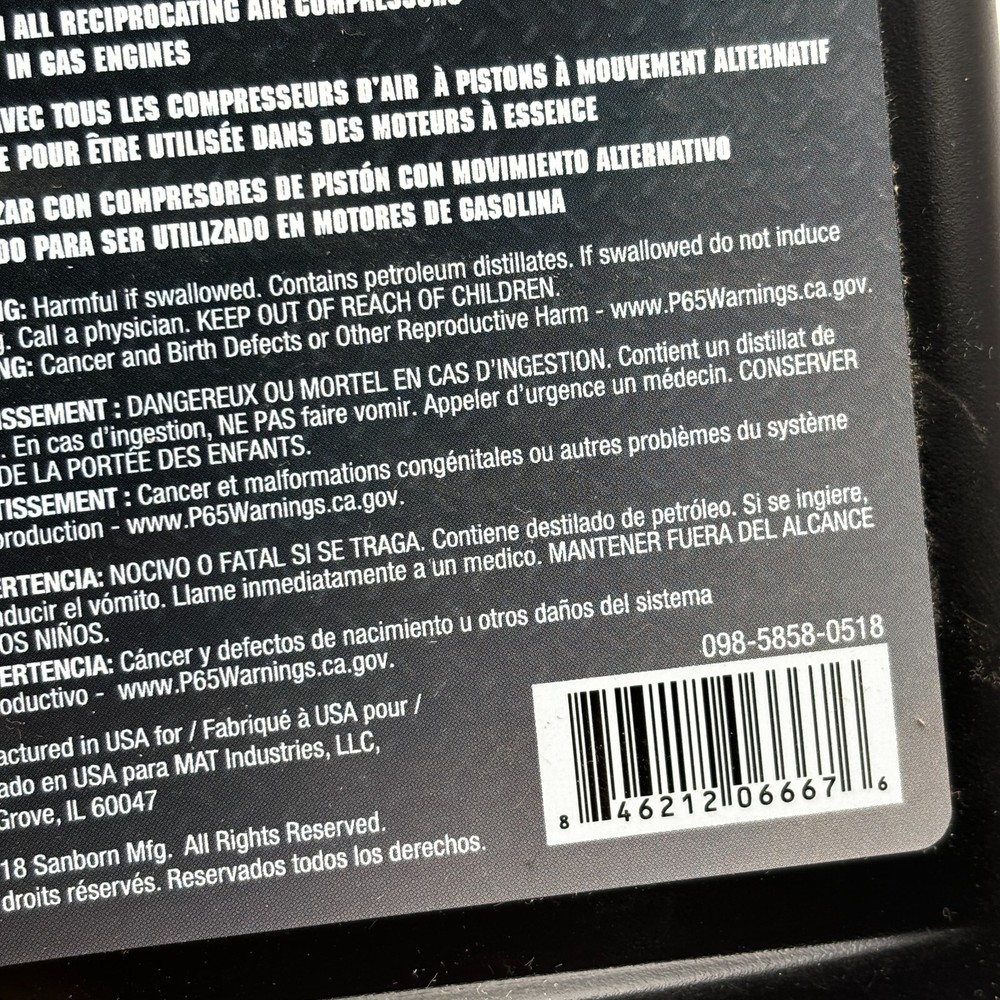 Air Compressor Maintenance Kit 84501 , fits compressor 75859 ⭐