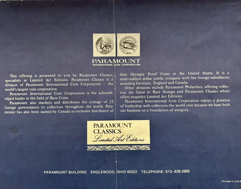 Vintage Wright Brothers 12” Flyer #96 Sterling Silver Model Paramount Classics