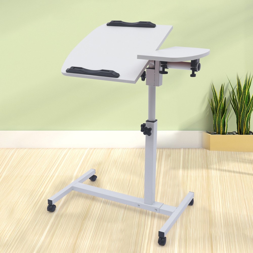 Adjustable Mobile Laptop Desk with Rolling Design for Home & Office