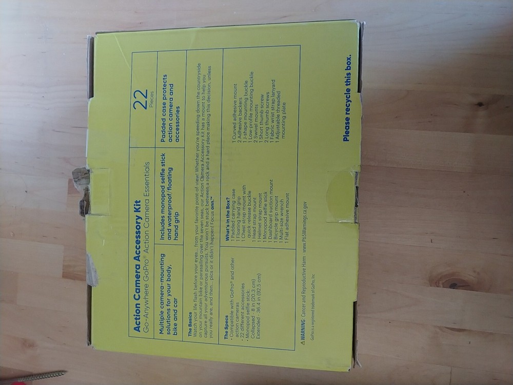 Onn. 100029449 Action Camera Accessory Kit Bundle