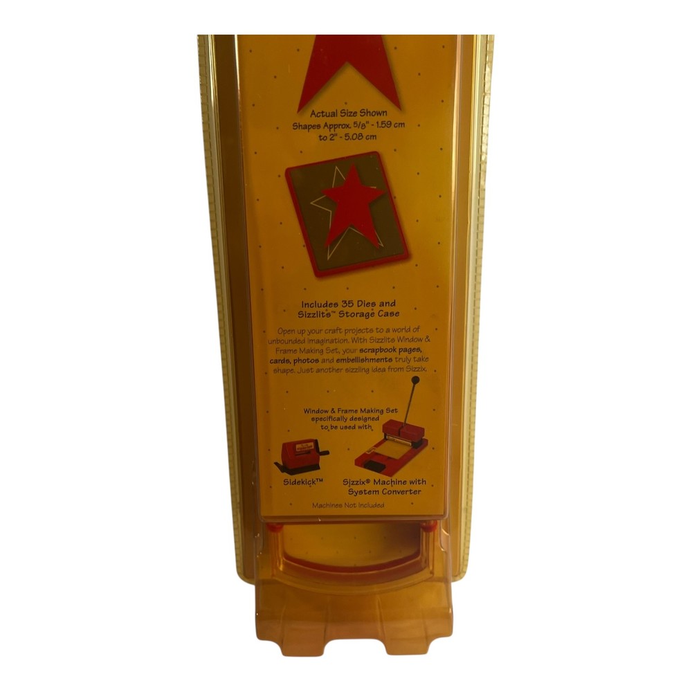 Sizzix Sizzlits Window & Frame Making Set 35 Dies Storage Case New