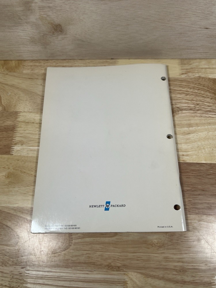 Hewlett Packard HP 2100S Computer Reference Manual 1973 Vintage