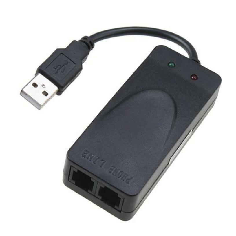 USB 56K Fax Modem for Computer, Data/Fax Dial-Up Internet, Caller ID, Plug&Play