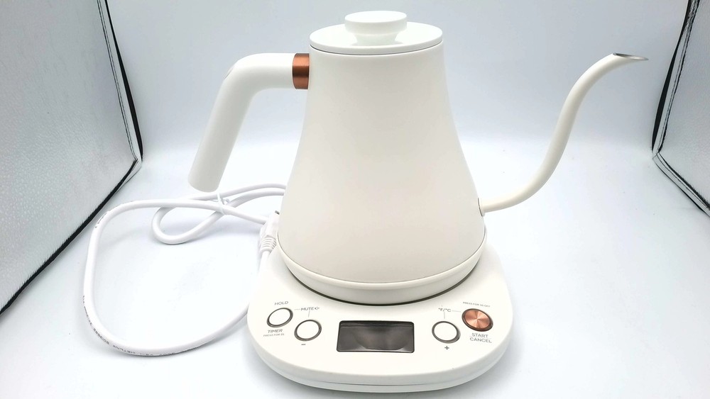 Mecity Electric Gooseneck Kettle With Keep Warm Function - Off White
