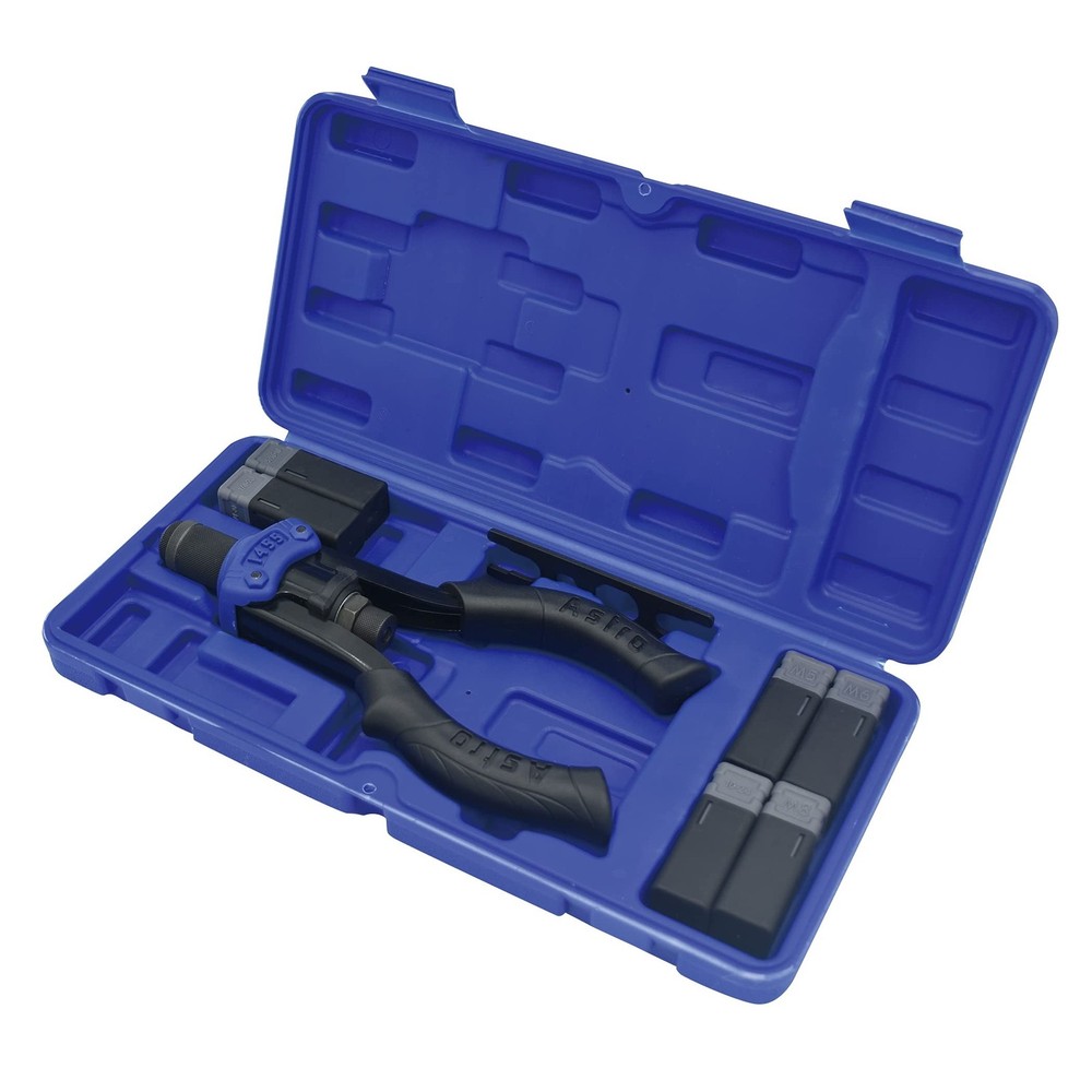 Astro Tools 1455 Hand Rivet Stud Setter Kit - Metric & SAE with Rivet Studs,M...