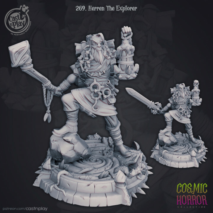 Herren The Explorer Miniature | D&D DnD |