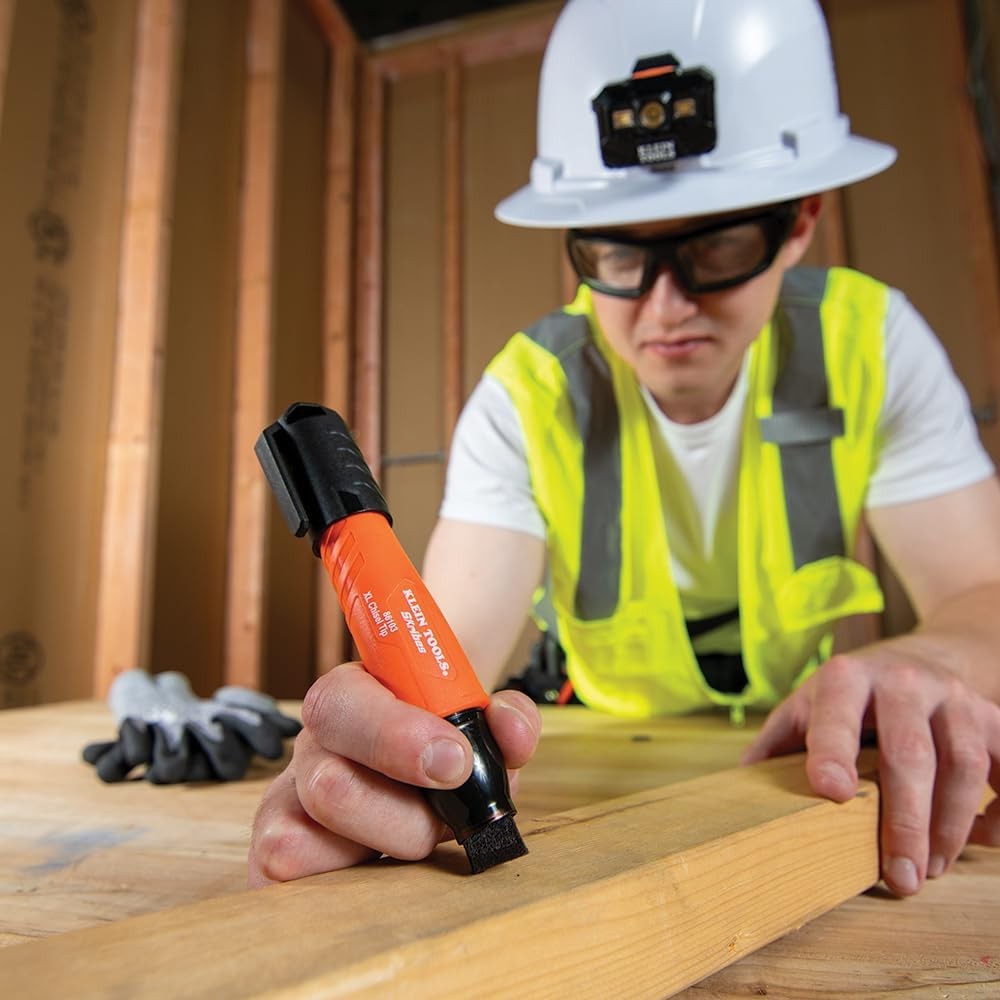 Klein Tools 86103 Skribes XL Permanent Marker, Chisel Tip, Professional-Grade In