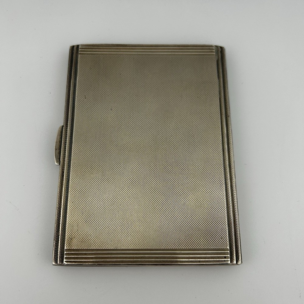 George VI Solid Sterling Silver Cigarette Case - Mappin & Webb - 1941 - 178g