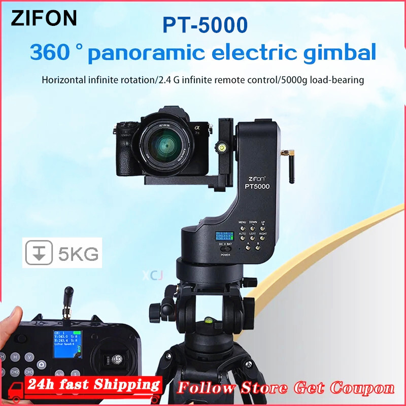 ZIFON PT5000 360 Auto Motorized Rotating Panoramic Head Stabilizer Camera DSLR