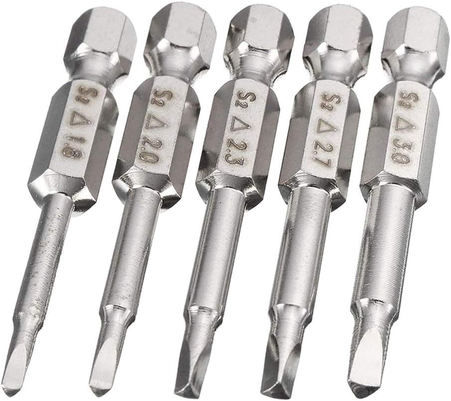 5Pcs Triangle Head Screwdriver Bit Set 1.8/2/ 2.3/2.7/ 3Mm Magnetic Triangular S