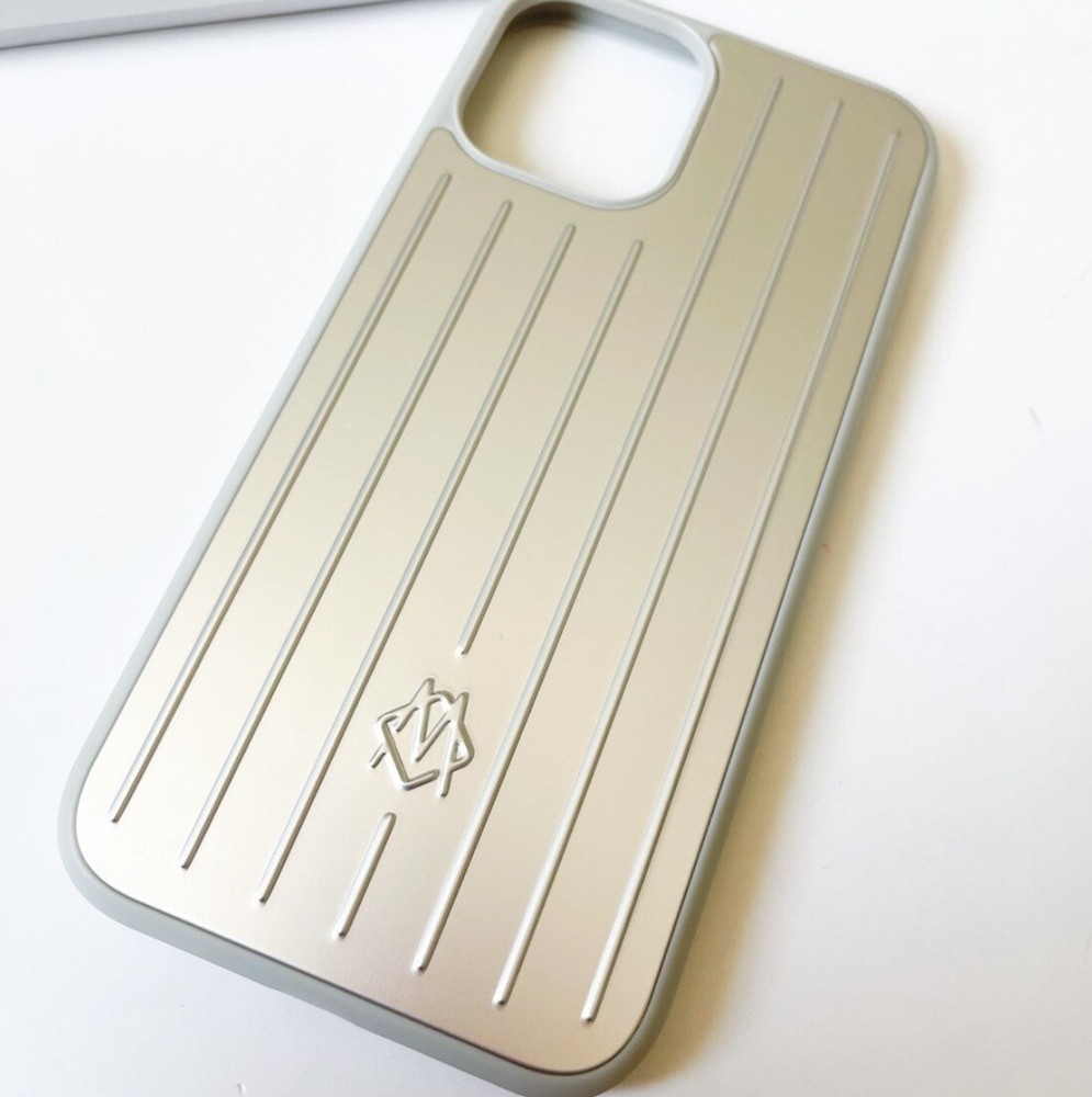 Rimowa Iphone Case Silver Aluminum For 14 Pro