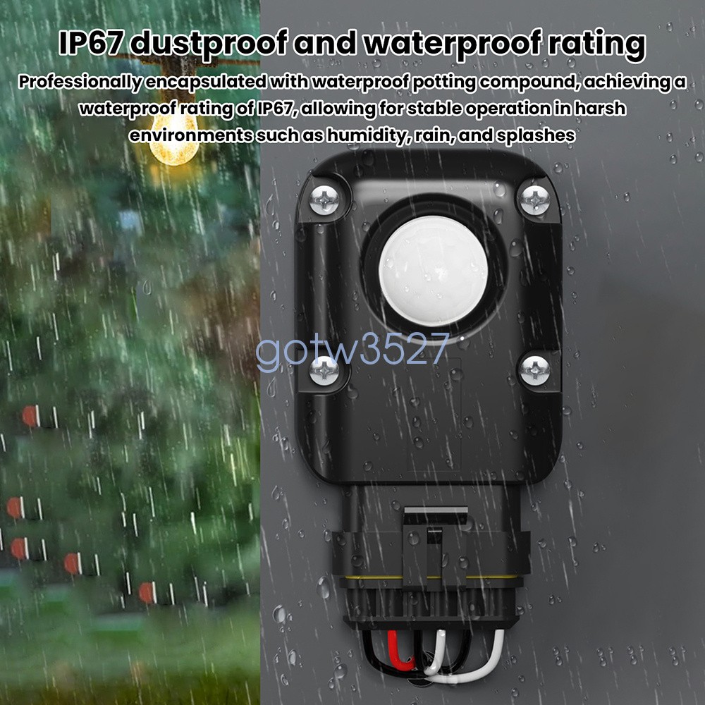 DC6-24V Infrared PIR Motion Sensor Detector LED Outdoor Waterproof Sensor Switch