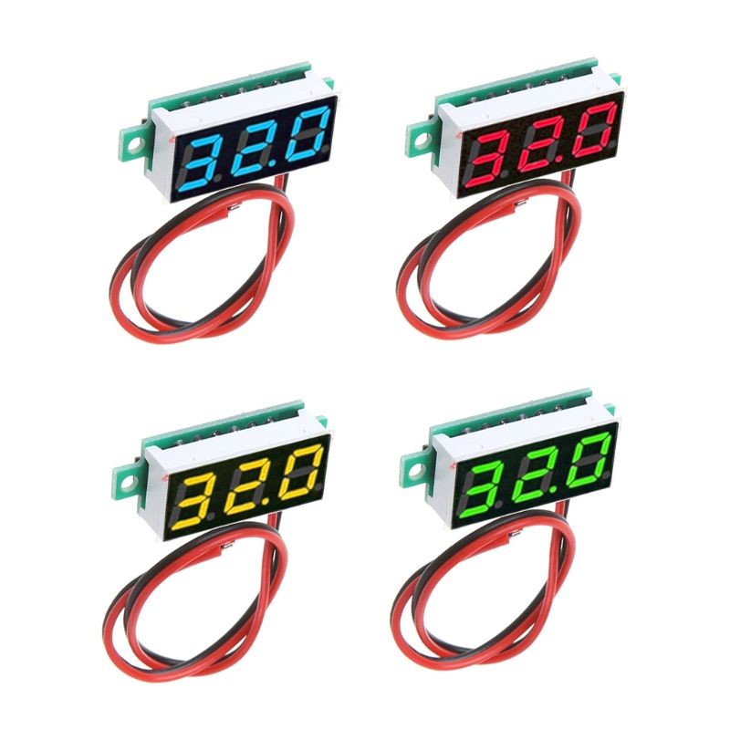 Two-Wire 0.28" LED Digital Display Voltage Tester DC Meter Voltmeter DC2.5V～