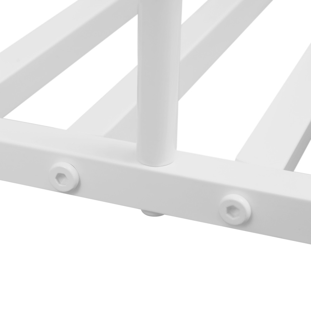 Rolling Pillow Storage Rack Organizer Adjustable Pillow Display Rack White New