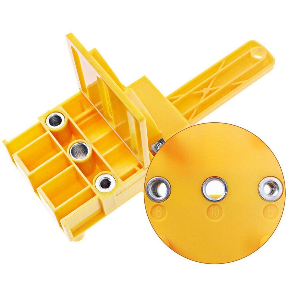 Handheld Woodworking Doweling Jig Drill Guide Wood Dowel Drilling Hole Tools US