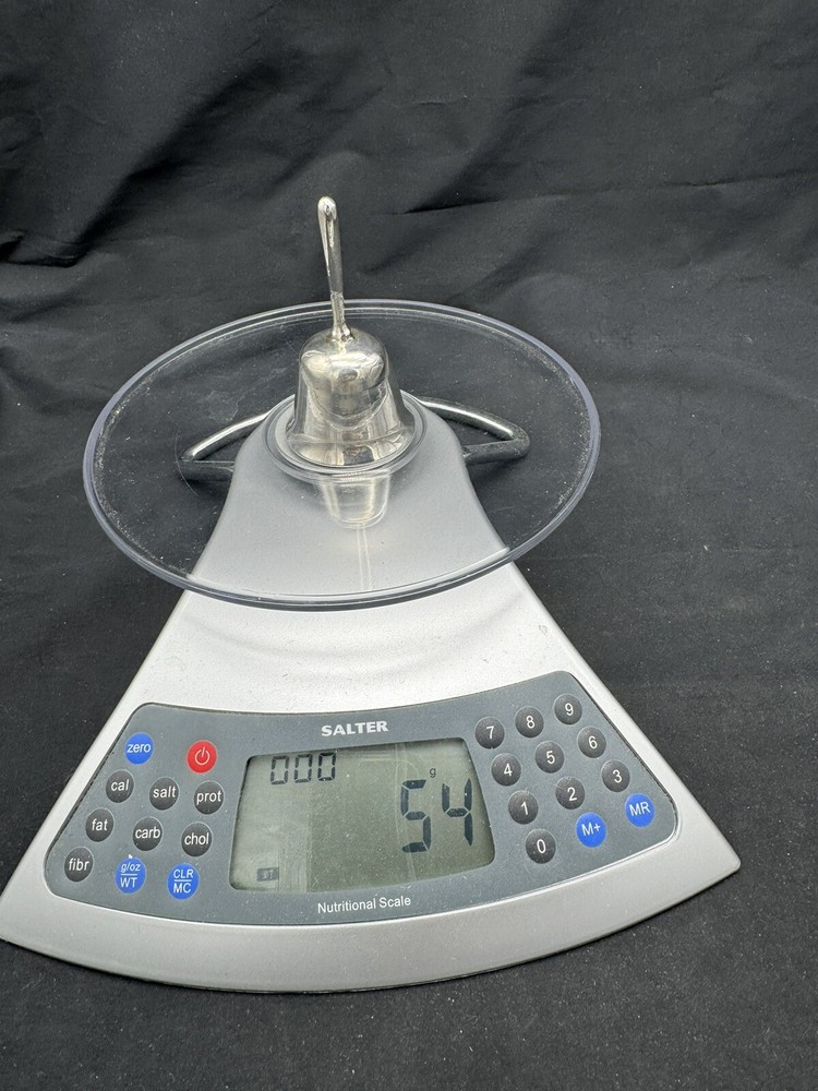 Antique Solid 84 Silver Dinner Bell, 54 grams