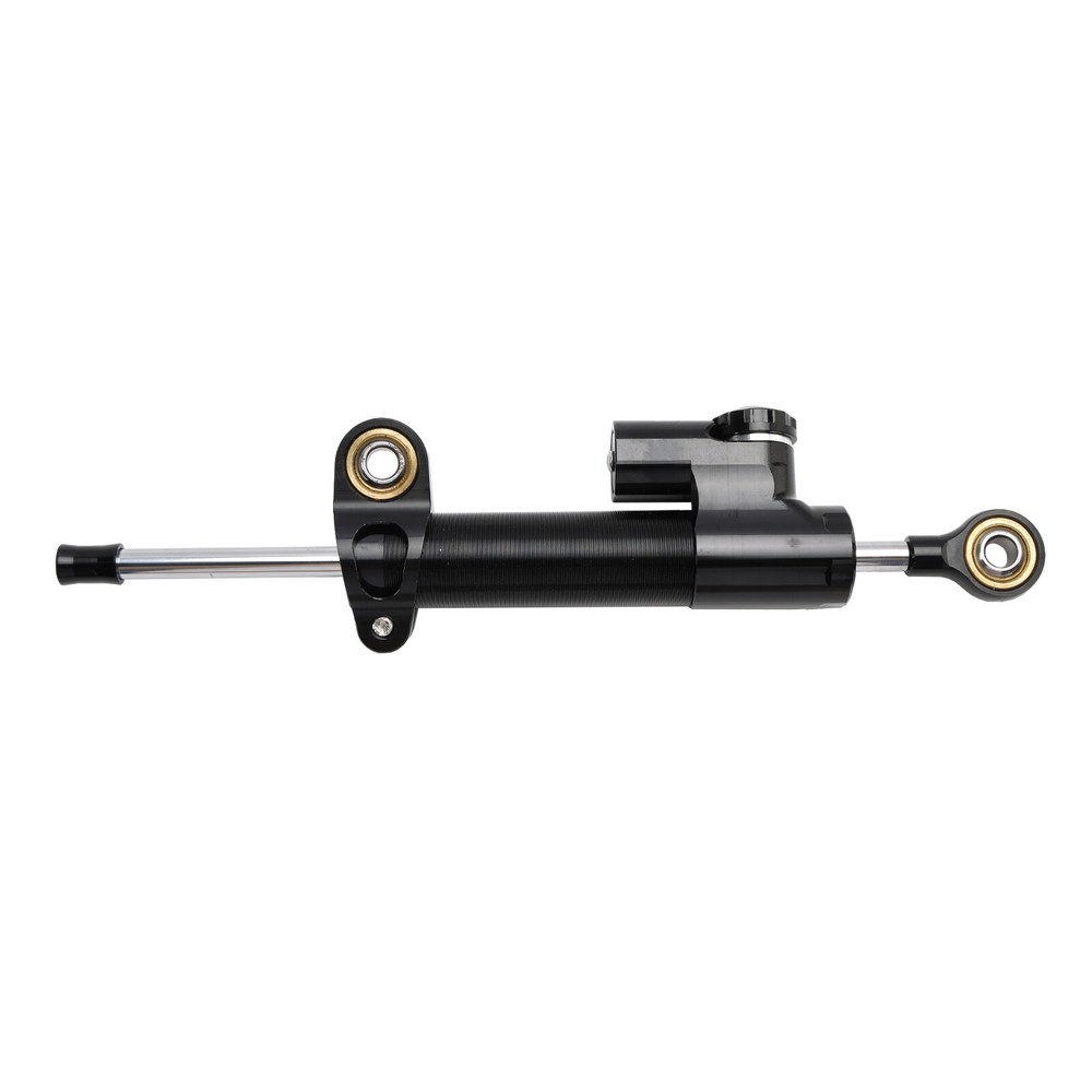 Universal Motorcycle CNC Adjustable Steering Damper Stabilizer Top Black US