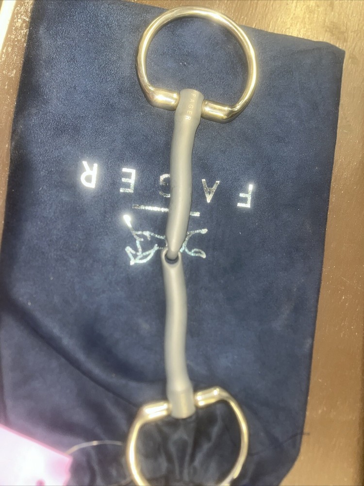 Fager Madeleine Titanium Single Jointed Egg Butt Snaffle - 6"