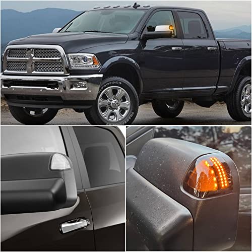 Dynamic Sequential LED Side Mirror Compatible with Dodge Ram 1500 Marker Lights