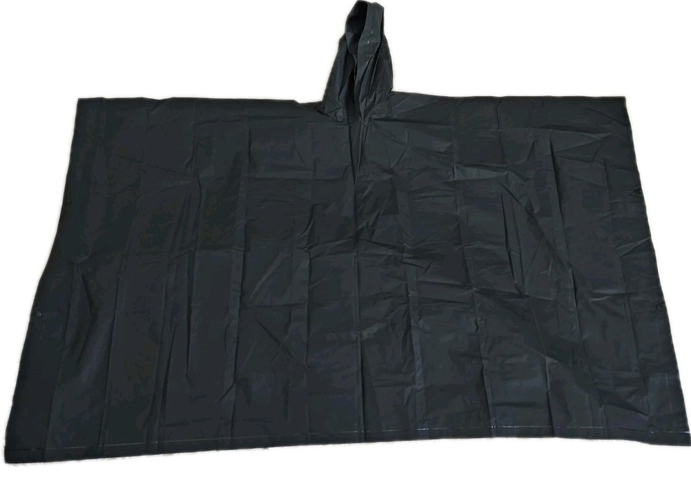 Compact Rain Poncho With Hood