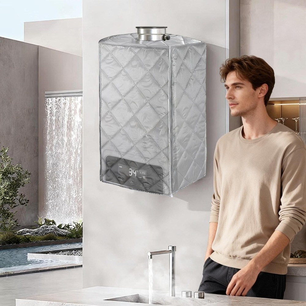 Tankless Water Heater Cover with Zippers,Thickened Water Heater Enclosure Cover,