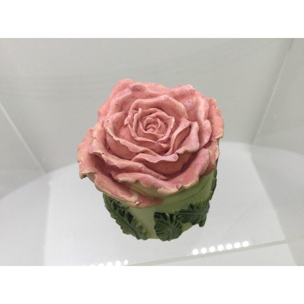 Dezine Rose Ceramic Trinket Box hand painted