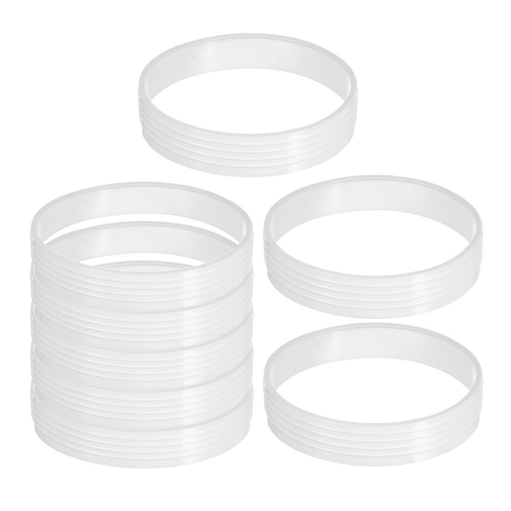 8pcs Putting Ring - White Plastic Golf Practice Hole Rings - Putting Cup Covers